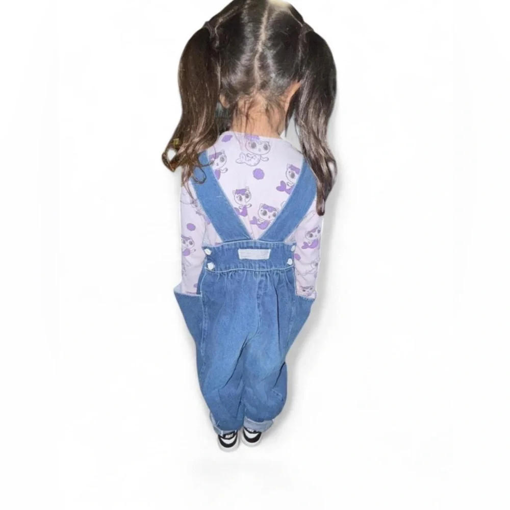 Kids Vintage Denim Overalls - Picture 5 of 7